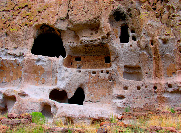 Ancient Cliff Dwellings In New Mexico